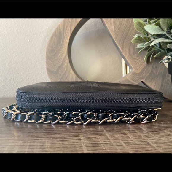 🖤 ⛓ Chanel Timeless Zippy Wallet on a Chain WOC Crossbody - Picture 6 of 11